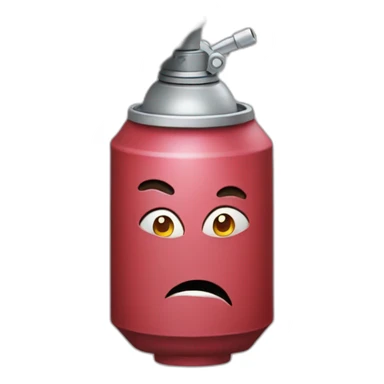 aerosol con piernas sticker