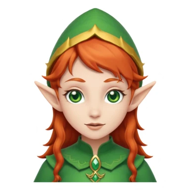 Redhead elf sticker