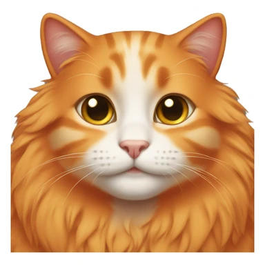 orange female cat furry sticker