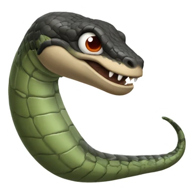 Una serpiente con pistola  sticker