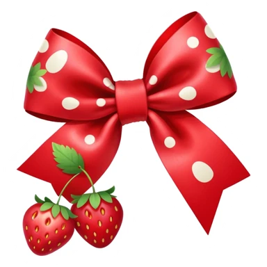 Moños con cerezas y fresas  sticker