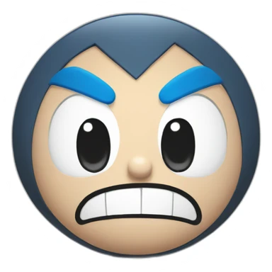 angry doraemon sticker