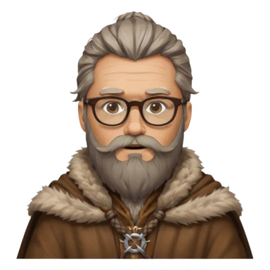 Glasses-Wearing wild viking sticker