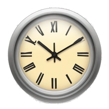 clock showing 12 pm sticker