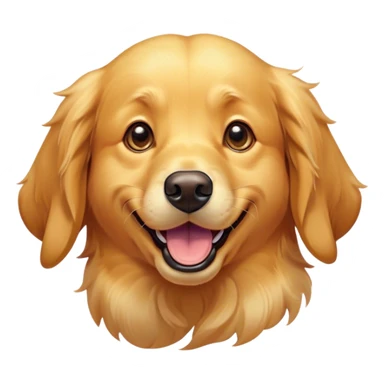Cinematic Comical Golden Retriever Portrait Emoji, Head tilted dramatically with an exaggeratedly amused expression, featuring a vibrant golden coat with a lively sheen, wide, expressive brown eyes filled with playful disbelief, Simplified yet hilariously expressive features, highly detailed, glowing with a slightly sassy glow, high shine, dramatic yet playful, stylized with an air of cheeky mischief, bright and endearing, soft glowing outline, capturing the essence of a spirited and over-the-top companion, so meme-worthy it feels like it could side-eye its way into internet fame instantly! sticker