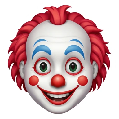 clown smile friendly sticker