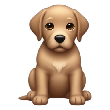 Un doudou bébé labrador noir sticker