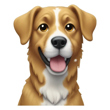 Dog in deep snow sticker