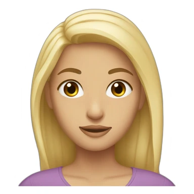 Arab caucasian girl with blonde hair sticker