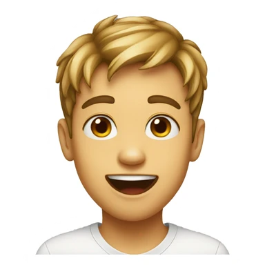 Tongue out boy sticker