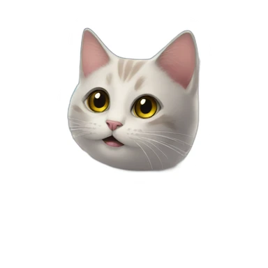 surprising cat on cosmic space sticker