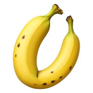 Unpeeled banana sticker
