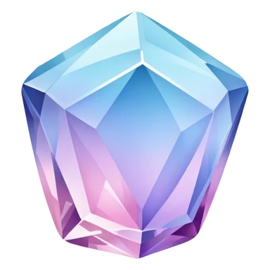 Pastel-blue-purple-pink crystal-stone sticker