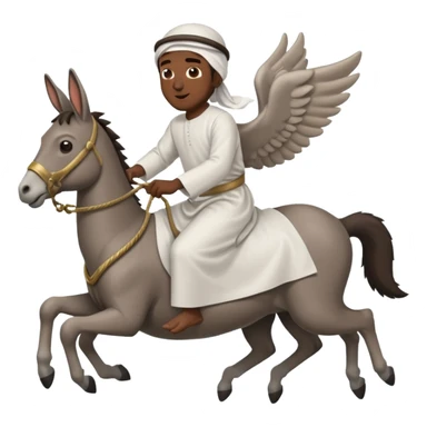 Jetzt ein Moslem auf einem fliegenden Esel sticker