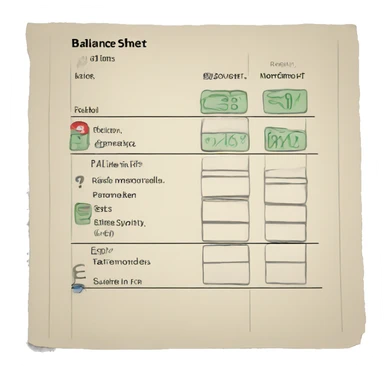 balance sheet sticker
