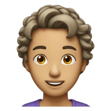 Una cara saboreando sticker