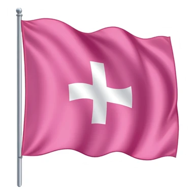 pink flag of Swiss sticker
