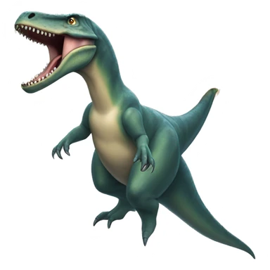 Mosasaurus dinosaur breathing fire sticker