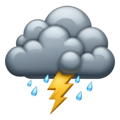 Gewitter mit Blitze sticker