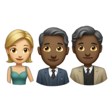 A married couple analyzing their personal finances sticker