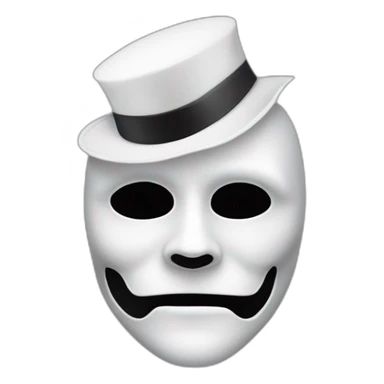 phantom of the opera, with the while mask that covers only the half of the face sticker
