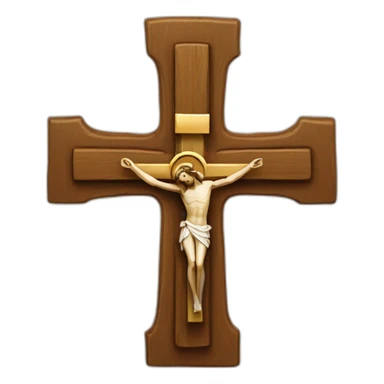 Catholic cross sticker