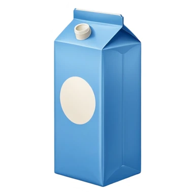 blue milk carton sticker