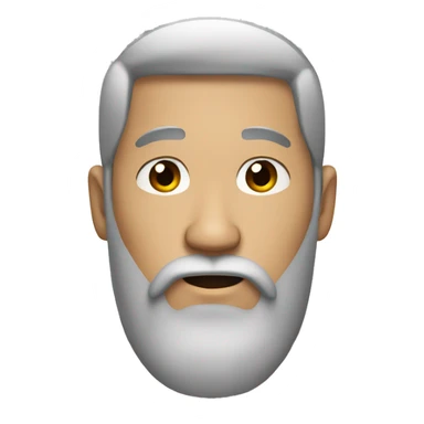 Asian bearded man sticker
