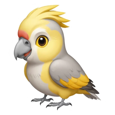 cockatiel bird in love sticker