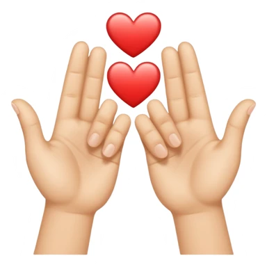 Hand hearts Symbol sticker