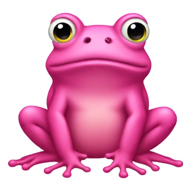 pink frog sticker