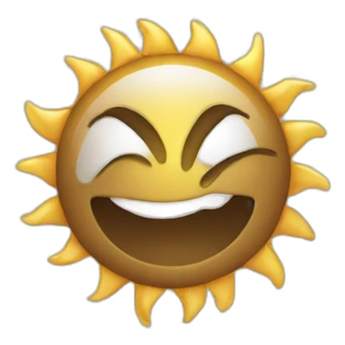 Sun reading newspaper sticker