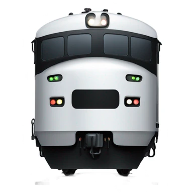 A electric locomotive (With little shiny black Kirby eyes) sticker