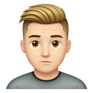 man with undercut hair sticker