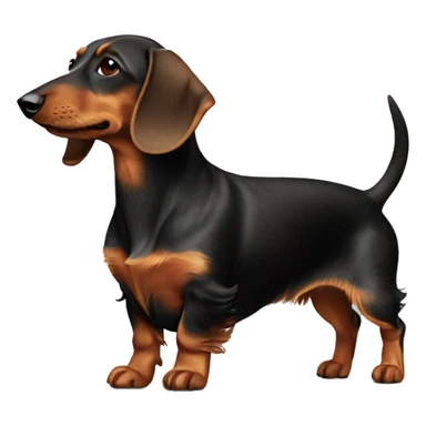 wirehaired dachshund profile entité body sticker