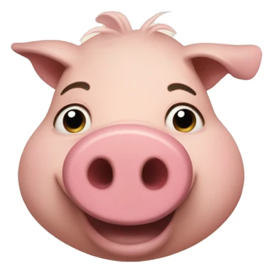 The pig from moana sticker