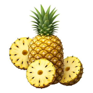 powerpoint logo  with pineapple slices sticker