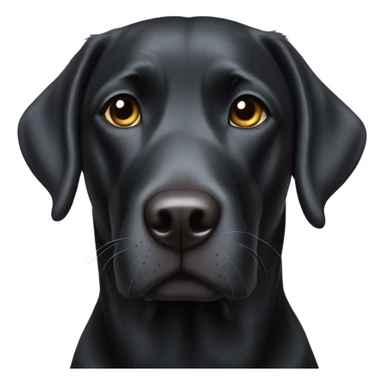 Black lab sticker