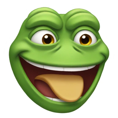 Pepe laughing hard sticker