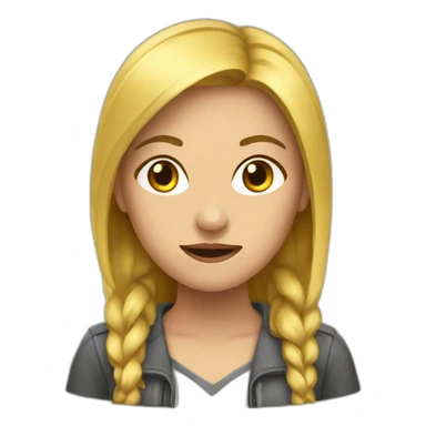 Fille énerver sticker