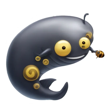 whale bear bee snail sticker