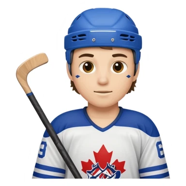 a hockey player sticker