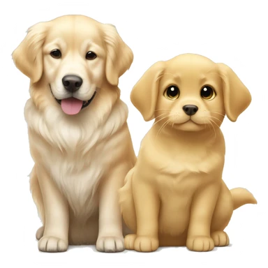 1 pale yellow golden retriever and 2 golden chinchilla cats  sticker