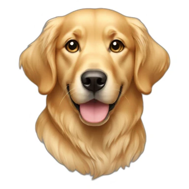 Female Golden retriever sticker
