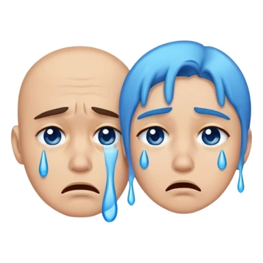 couple crying a lot😭😭😭😭😭 add blue tears  sticker