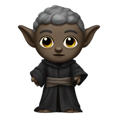 black yoda sticker