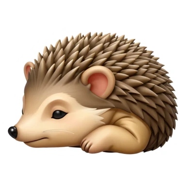Sleeping Hedgehog sticker