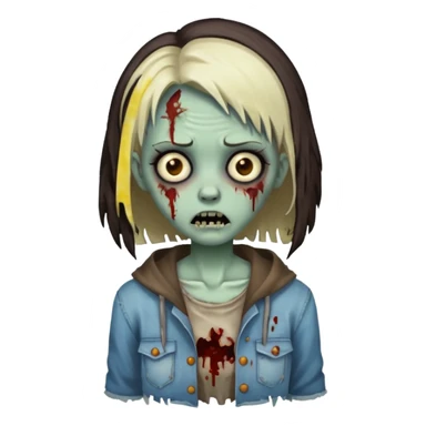 zumbi girl  sticker