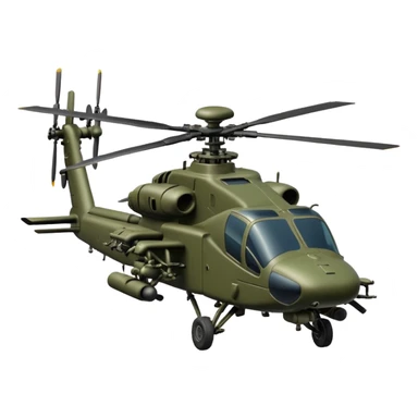 Apache helicopter sticker