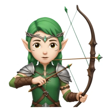Elf Archer sticker